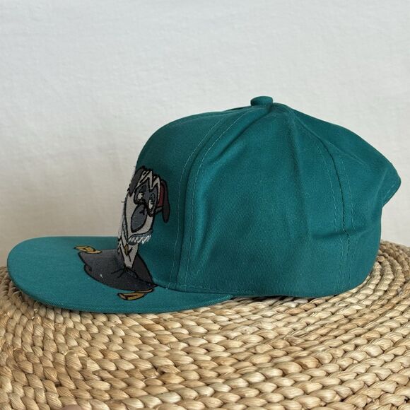 Vintage 90s Disney Pocahontas Percy Pug Hat Teal Snapback Embroidered NWOT Rare - Picture 8 of 10